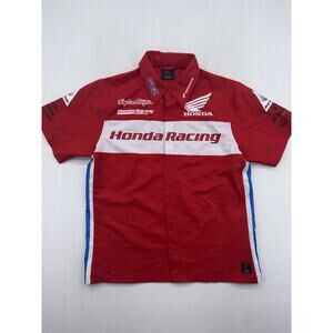 Troy Lee Designs Honda Racing Shirt Mens M Red Black Motocross Team Muscle Milk